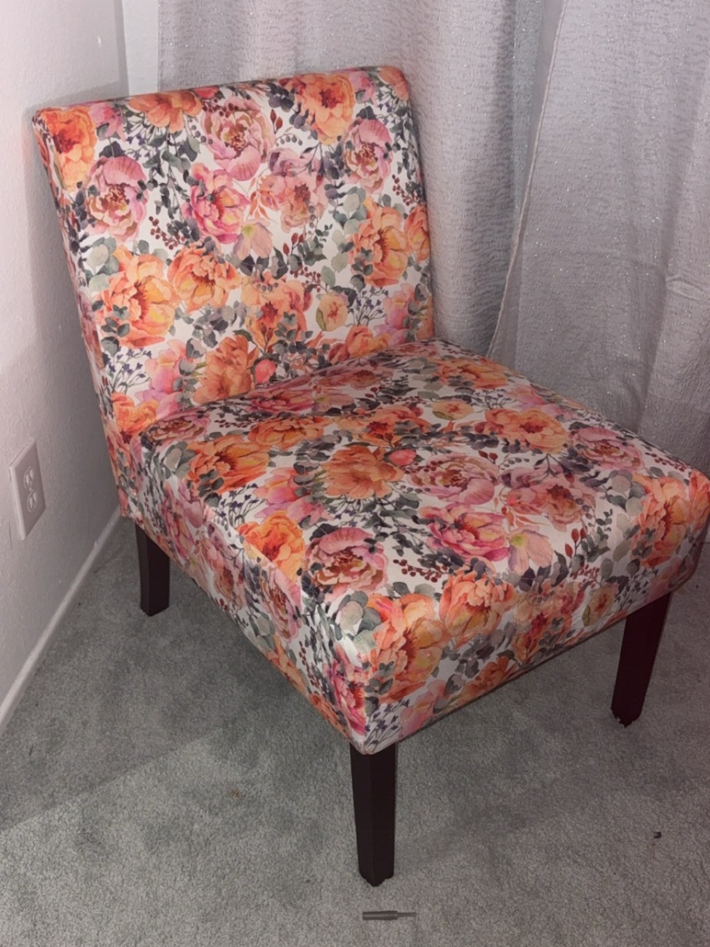 Floral Accent Chair - Multicolor - Picture 5 of 7